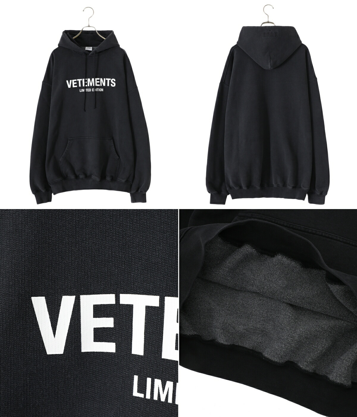 VETEMENTS / ヴェトモン ： LOGO LIMITED EDITION HOODIE