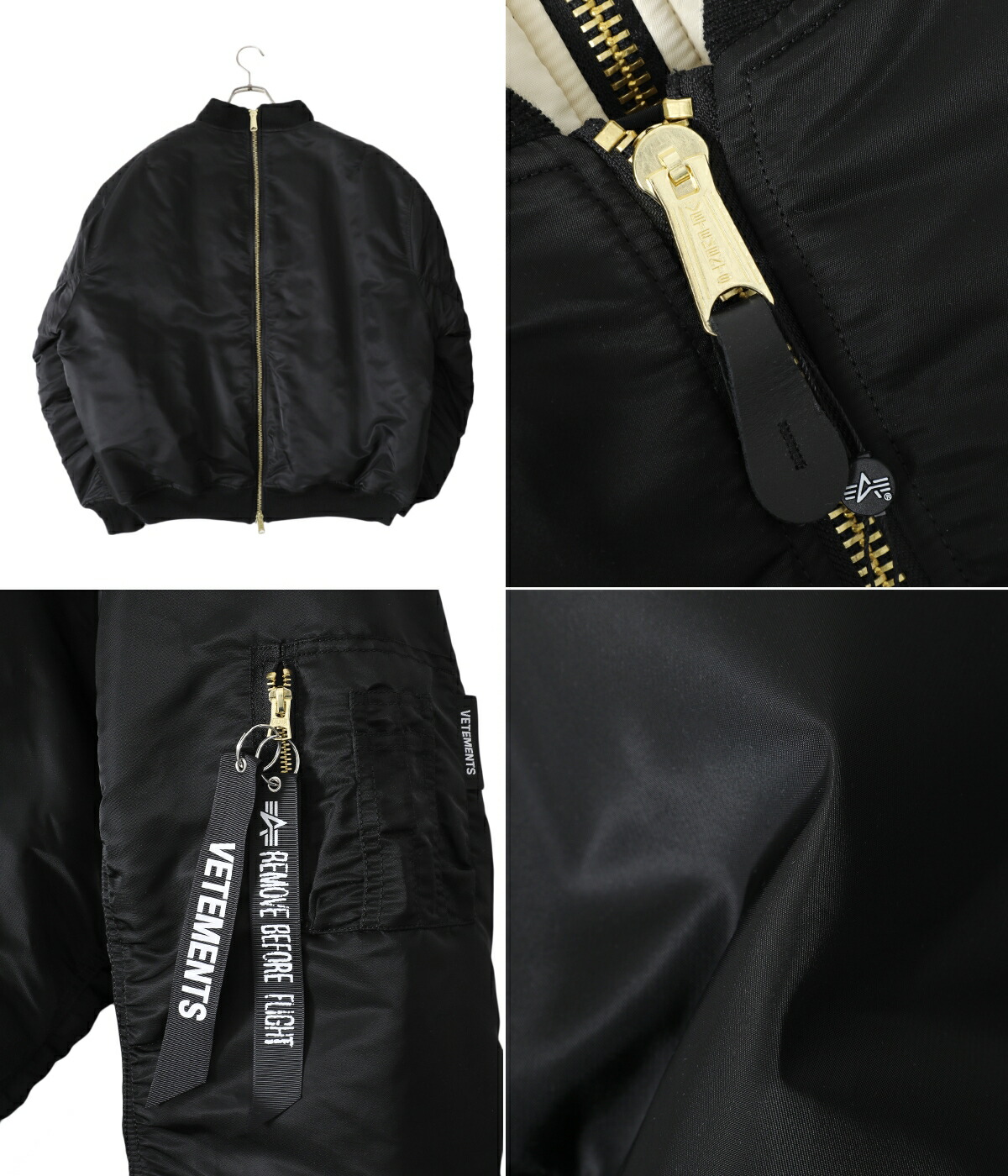 20%OFF】VETEMENTS / ヴェトモン ： DOUBLE ZIP BOMBER ： UE63JA121B