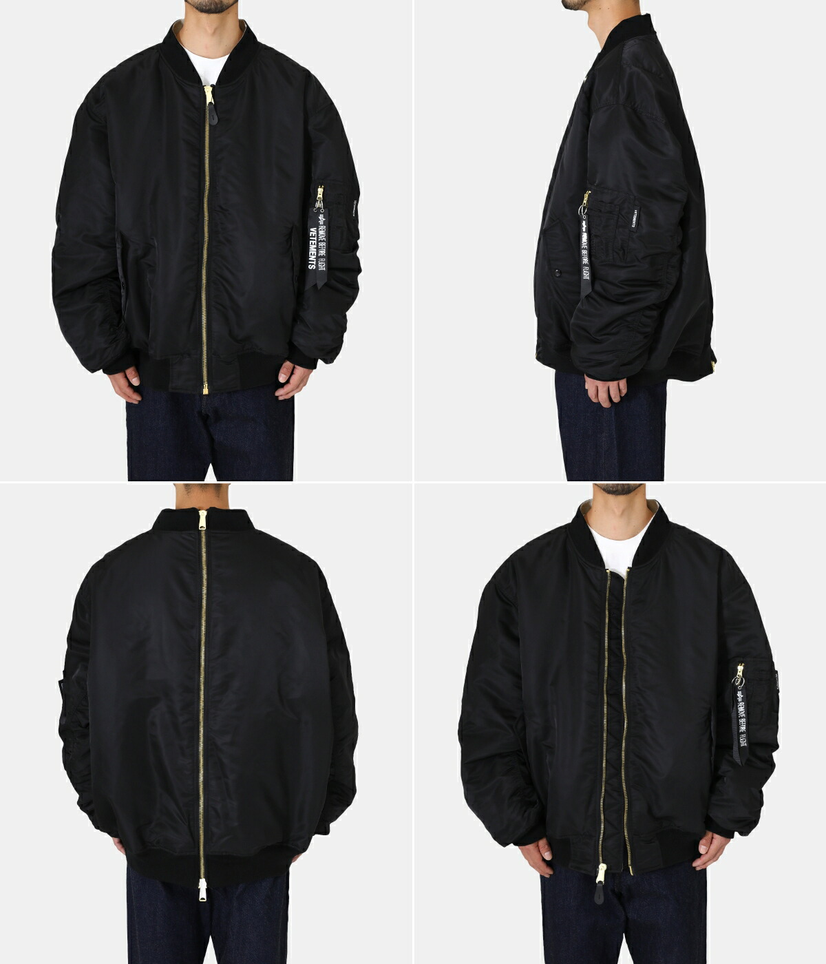 20%OFF】VETEMENTS / ヴェトモン ： DOUBLE ZIP BOMBER ： UE63JA121B