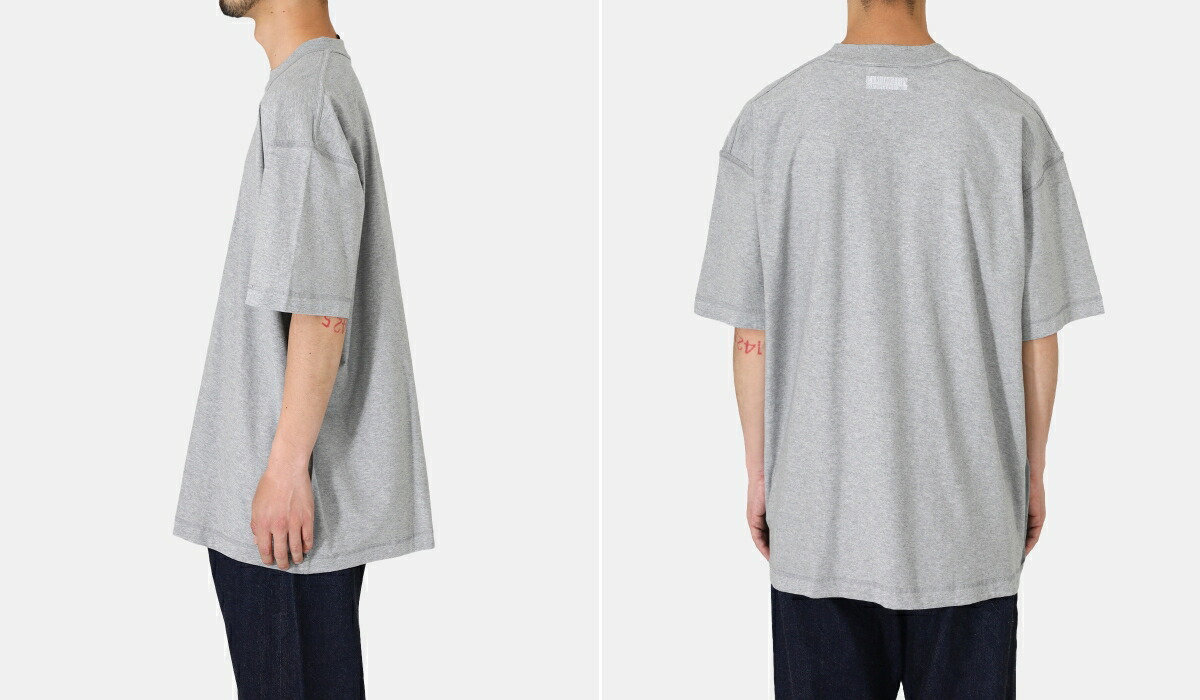 VETEMENTS / ヴェトモン ： ALL GREY INSIDE-OUT T-SHIRT