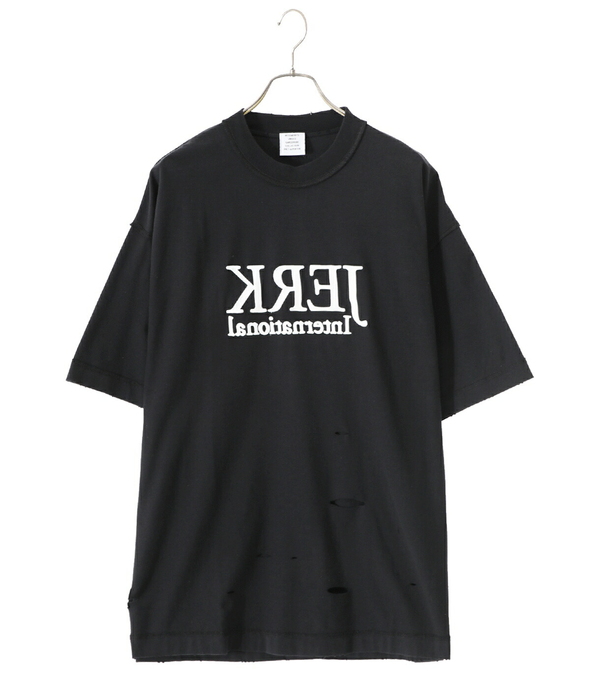 VETEMENTS♡ DESTROYED ジャーク Tシャツ DESTROYED JERK T-SHIRT | VETEMENTS(ヴェトモン) / トップス