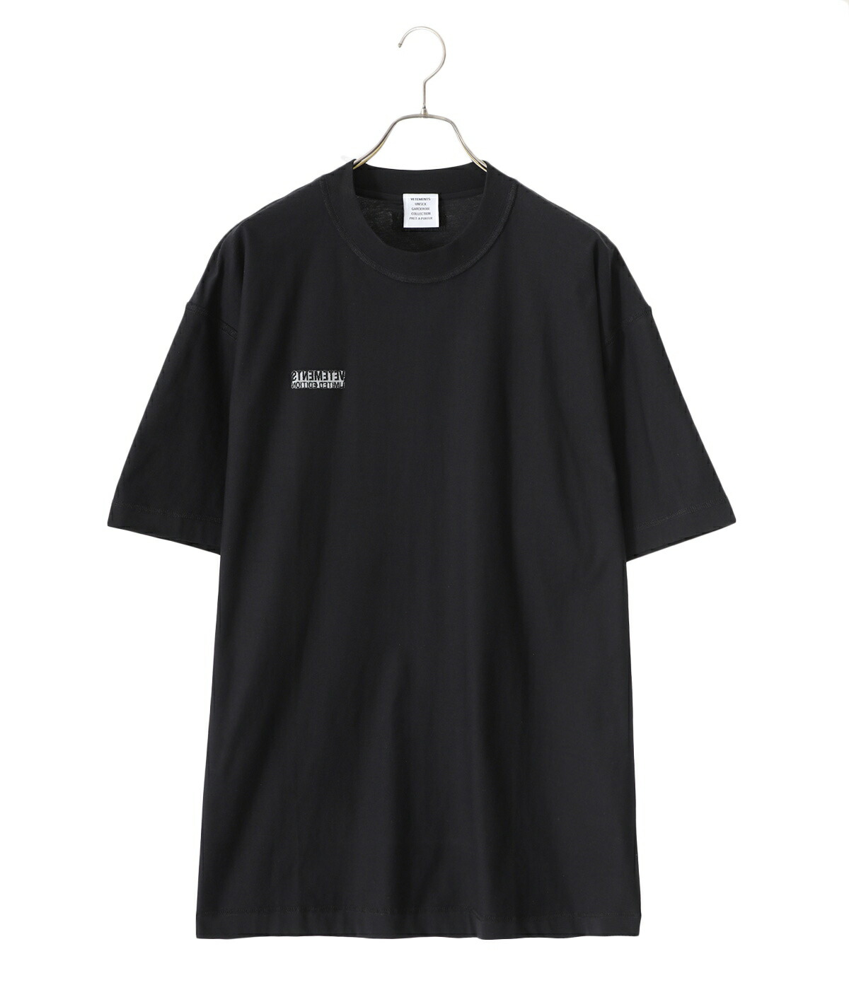 10%OFF】VETEMENTS / ヴェトモン ： ALL BLACK INSIDE-OUT T-SHIRT