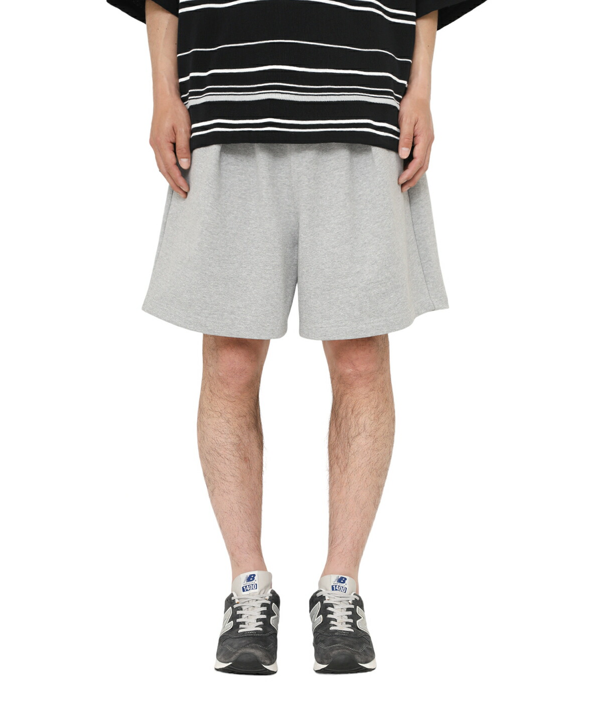 is-ness / イズネス ： WIDE SWEAT SHORTS ： 1004CSPT02