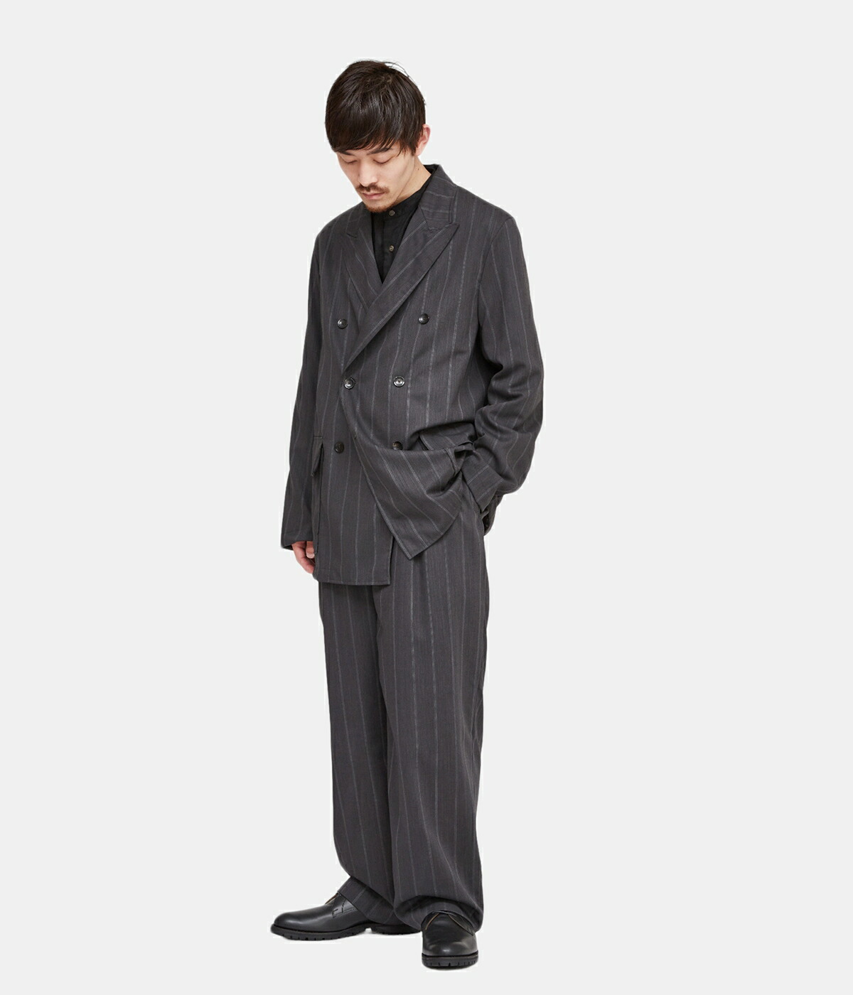 marka / マーカ ： W.B SHIRT JACKET - 2/72 wool z twist tropical 