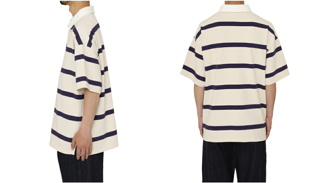 REMI RELIEF / レミレリーフ ： 8/-ボーダーラガーSHIRT S/S