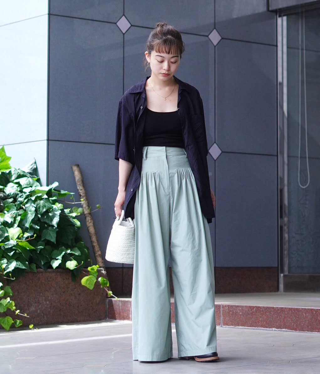 CLANE / クラネ ： 【レディース】TUCK DESIGN WIDE PANTS / 全2色 