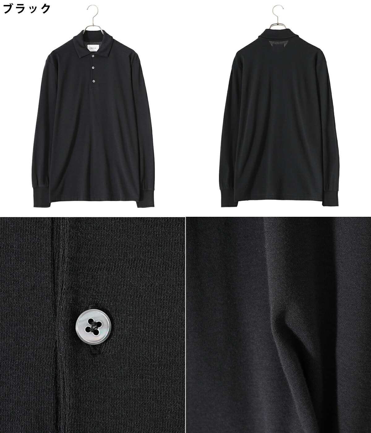PORT BY ARK / ポートバイアーク ： Long sleeve Polo 全2色