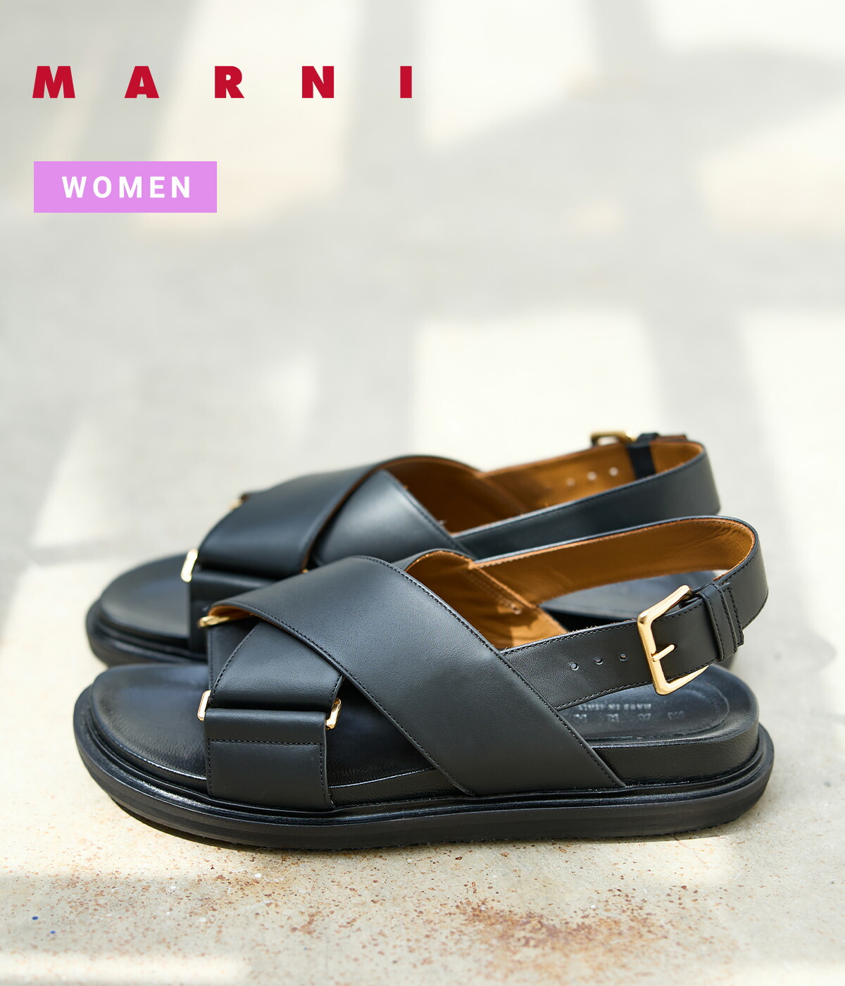 MARNI / マルニ ： 【レディース】FB CRISCROSS SANDAL ： FBMS005201