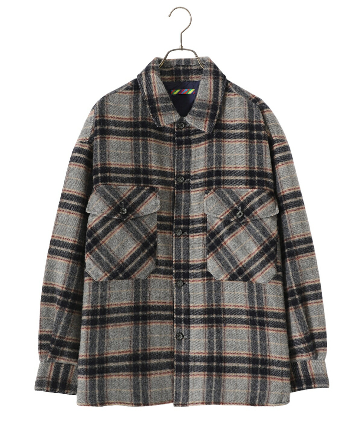 10%OFF】is-ness / イズネス ： WOOL CPO SHIRT ： 1003AWSH01W