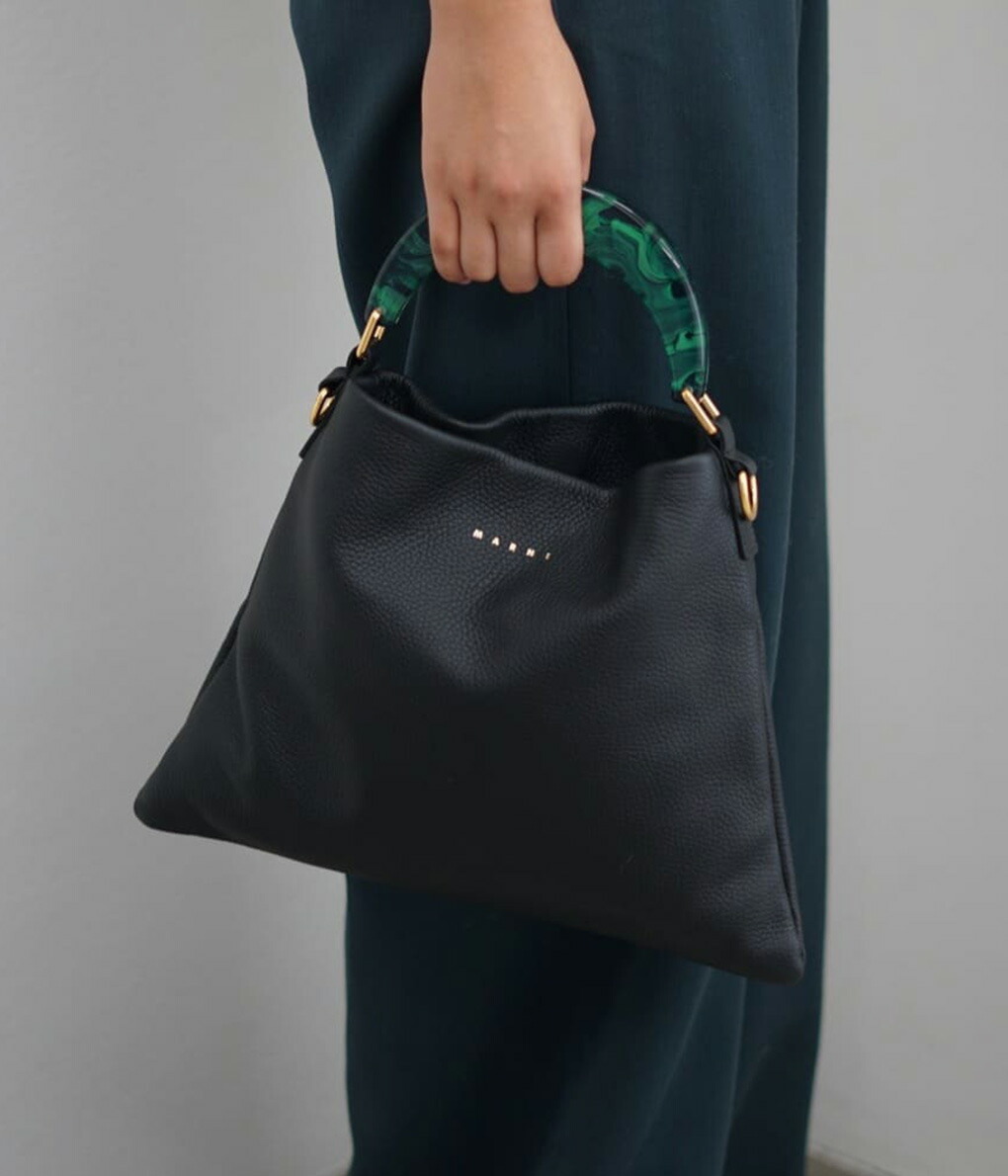 マルニMARNI 2wayベルトレザーバッグ ベージュ | DCブランド