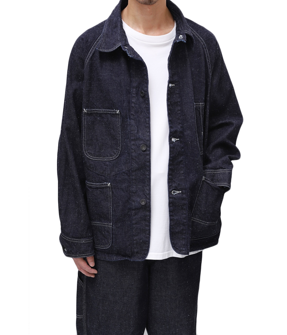 GOLD / ゴールド ： RECYCLED WASTE SUVIN COTTON YARN 11.5oz. DENIM