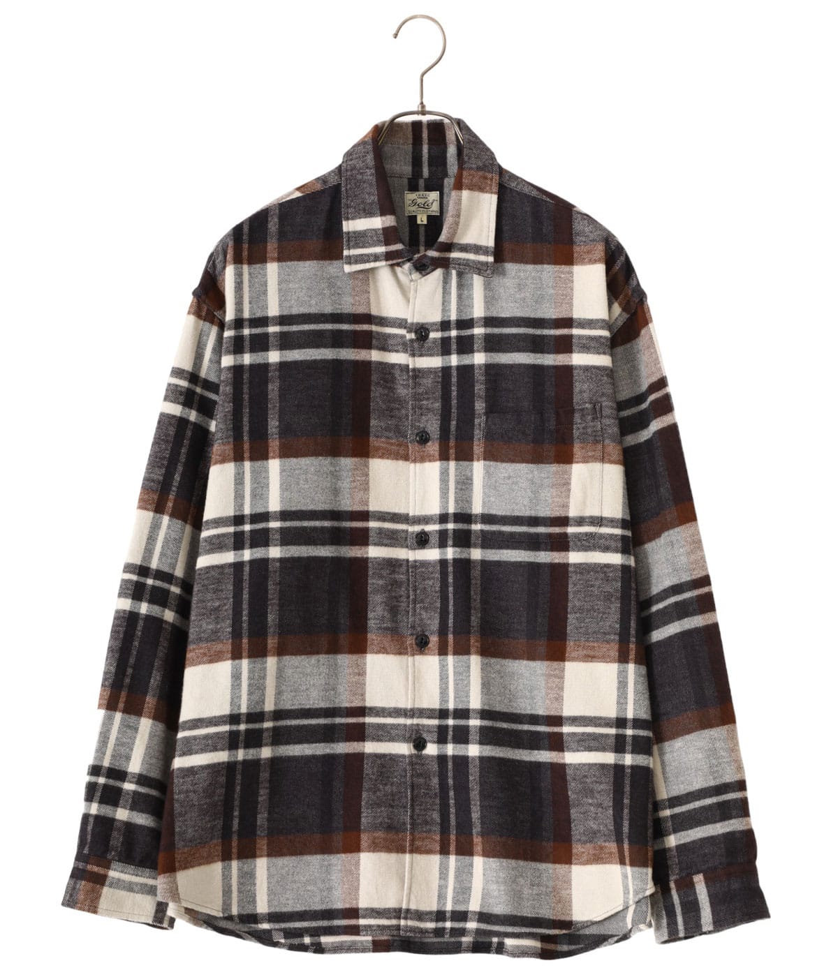 【P10倍】東洋エンタープライズ GOLD / ゴールド ： COTTON NEL CHECK REGULAR SHIRT /全5色 ：  23B-GL29137