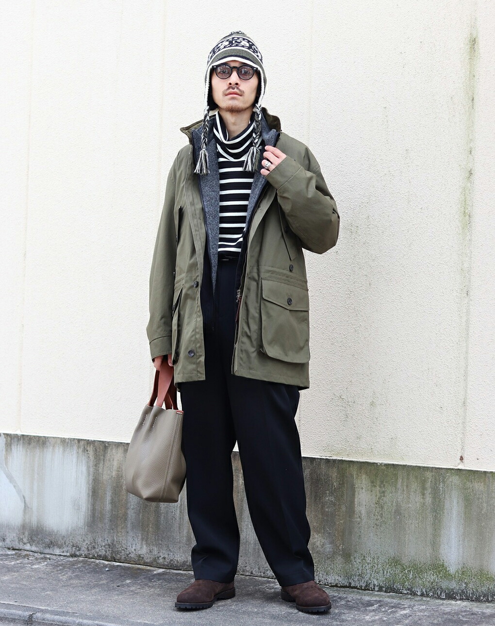 marka / マーカ ： OUTDOORMAN JACKET - organic cotton weather cloth - / 全2色 ：  M23C-09BL01C