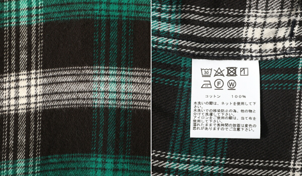 GOLD / ゴールド ： COTTON NEL CHECK OVERSIZE PARKA / 全3色 ： 23B