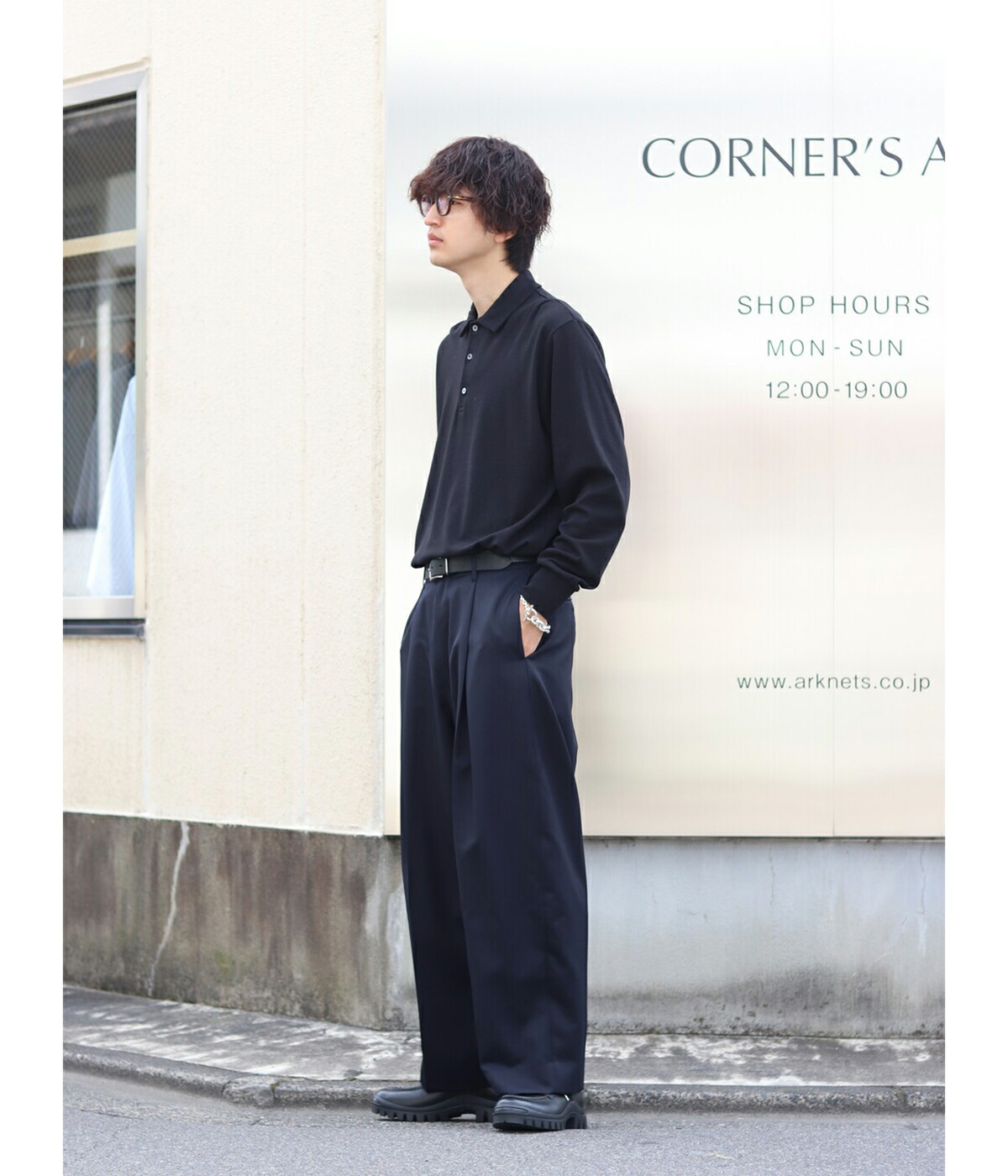 PORT BY ARK / ポートバイアーク ： Long sleeve Polo 全2色
