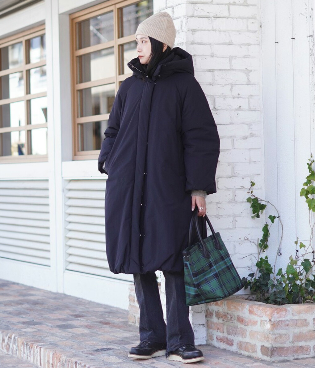 CLANE / クラネ ： 【レディース】BALLOON HOODIE LONG DOWN COAT