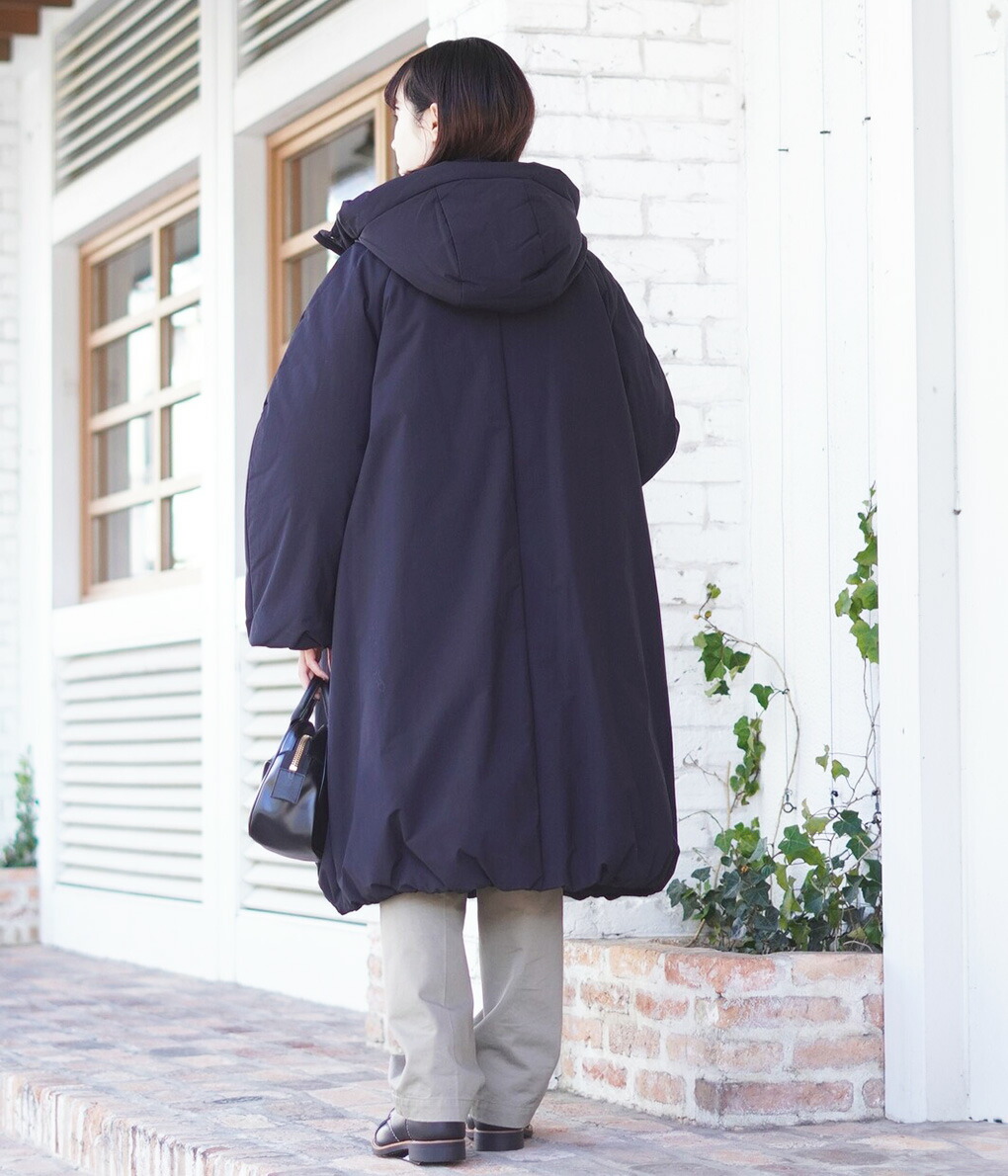 CLANE / クラネ ： 【レディース】BALLOON HOODIE LONG DOWN COAT 