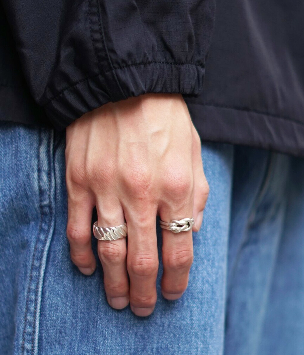 XOLO JEWELRY / ショロ ジュエリー ： Wide Rope Ring ： XOR021