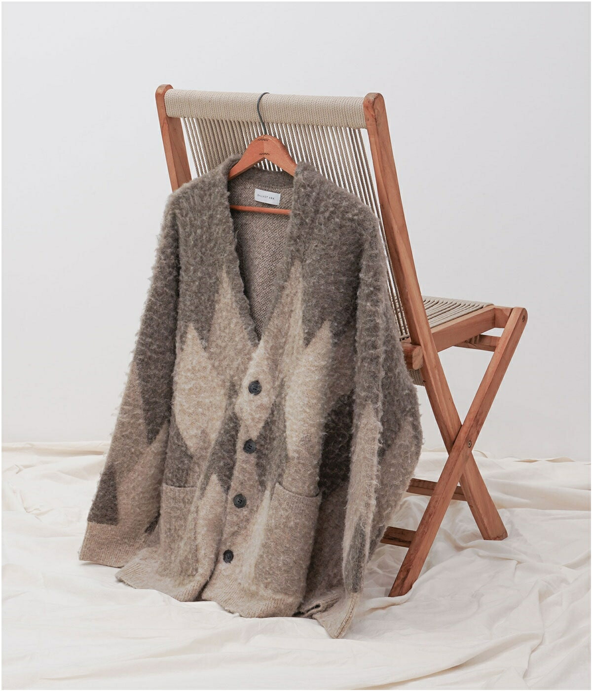 BALLAST ARK / バラストアーク ： DAIYA SHAGGY CARDIGAN ： BA09-K001