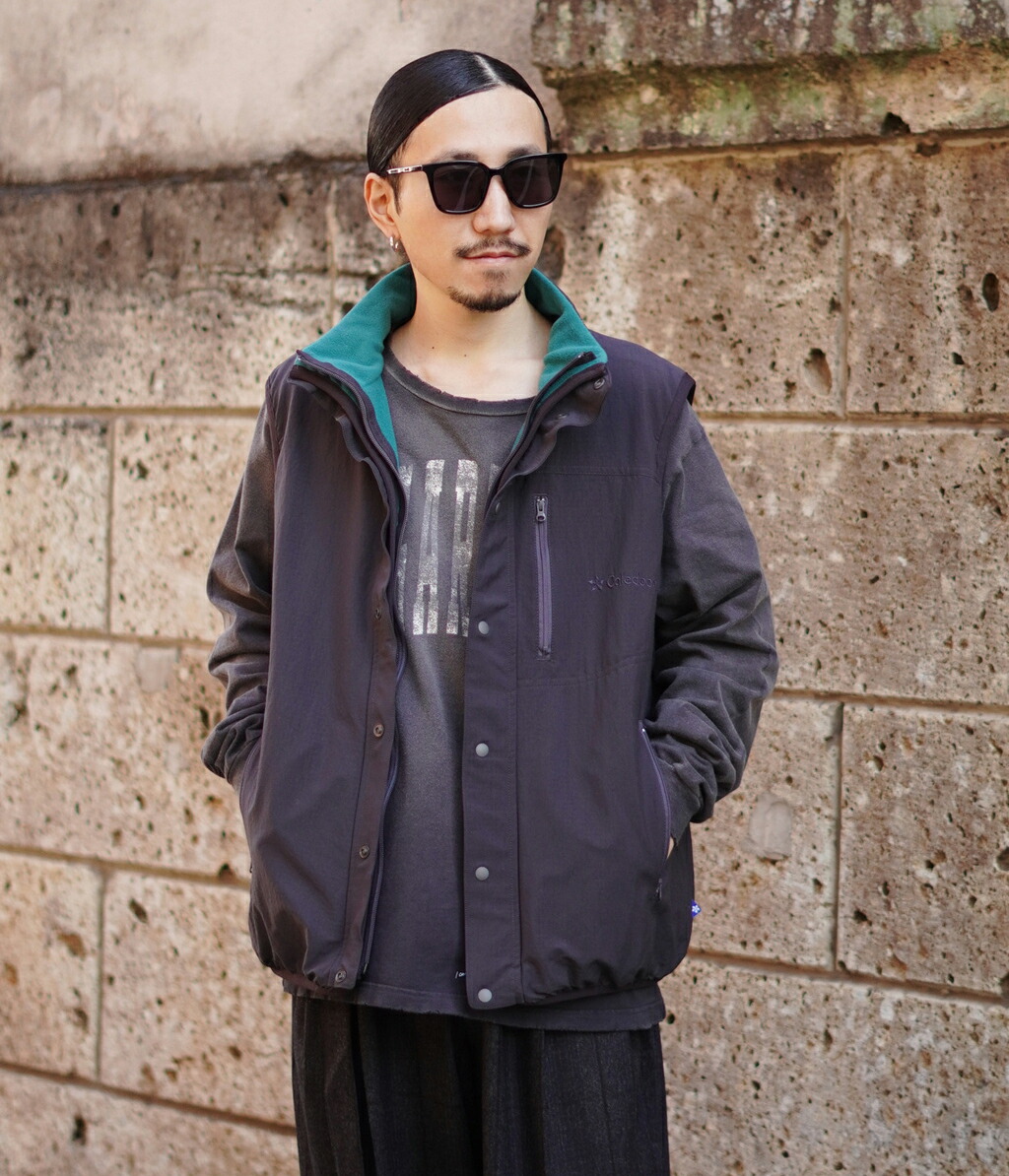 10%OFF】Caledoor / カレドアー ： Reversible Nylon/Recycled Fleece 