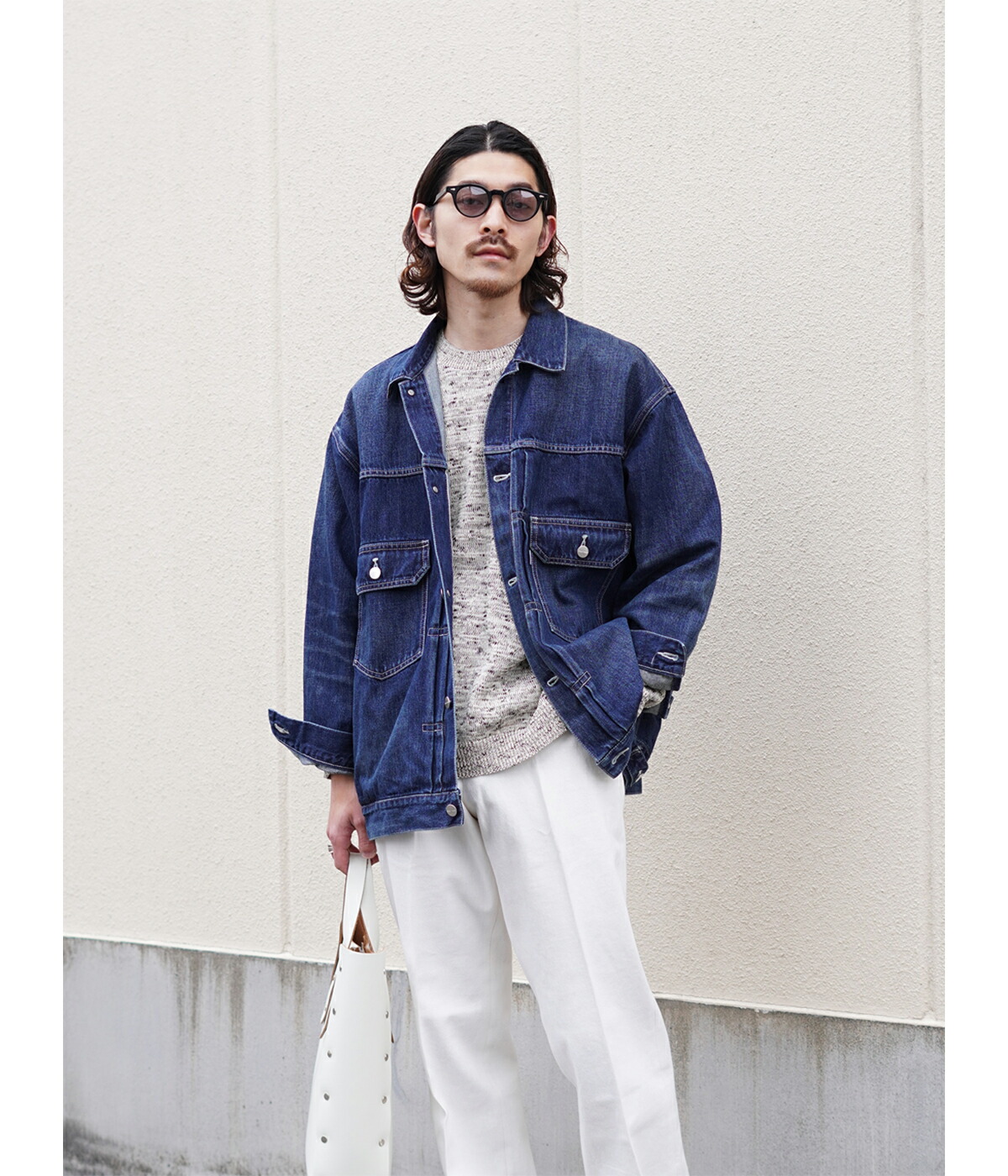 PORT BY ARK PORT BY ARK / ポートバイアーク ： Crew Neck Knit / 全2 