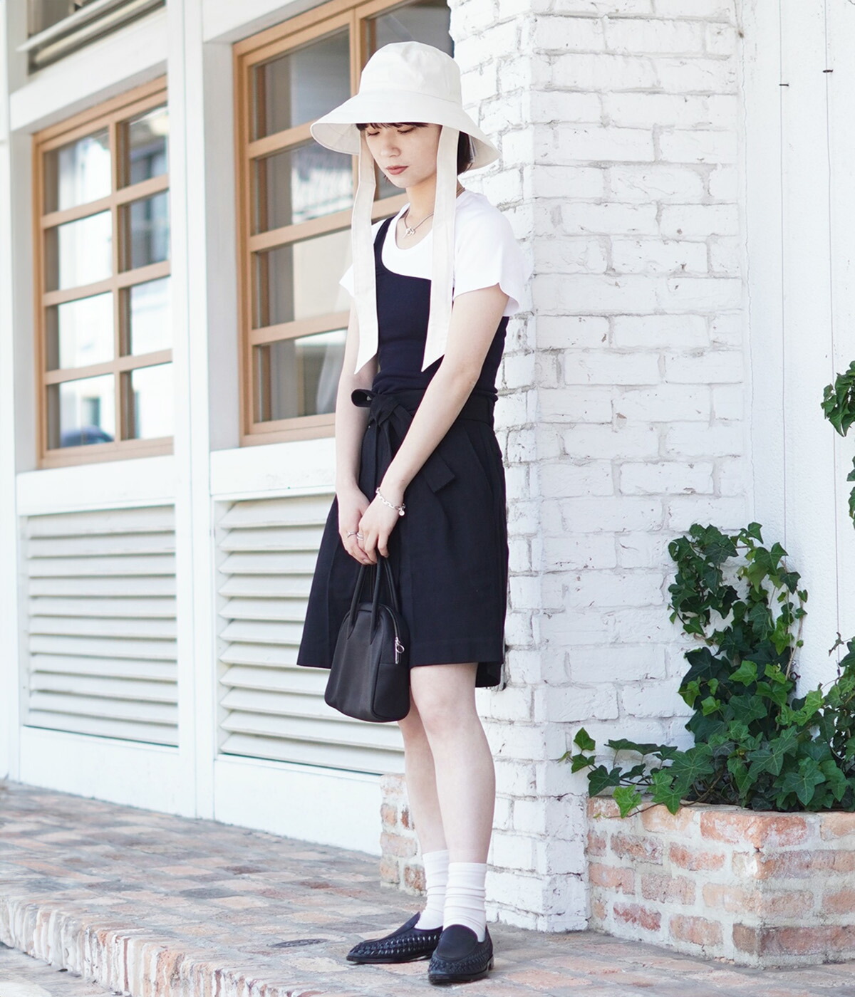CLANE（クラネ） 【10%OFF】CLANE / クラネ ： STITCH BELT HALF PANTS