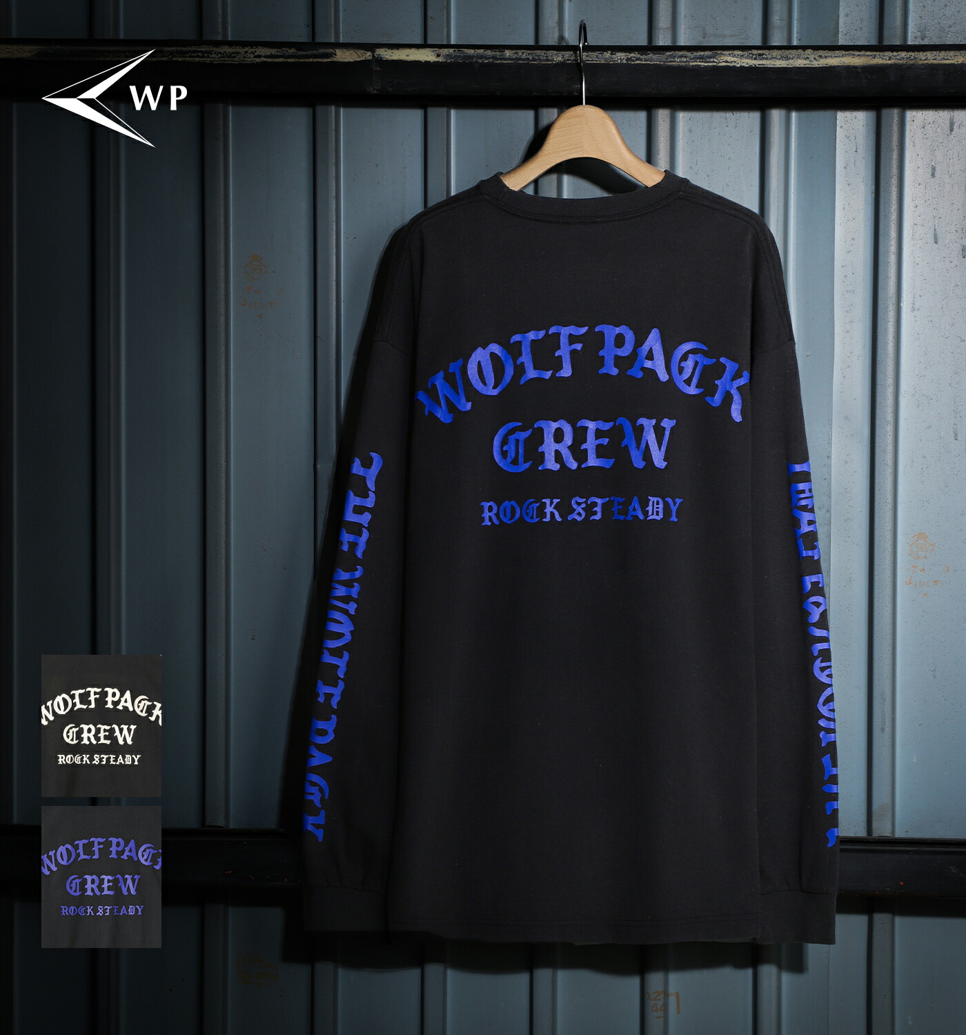 WP / ダブリューピー ： WOLF PACK CREW L/Tee FADED 全2色 WP13