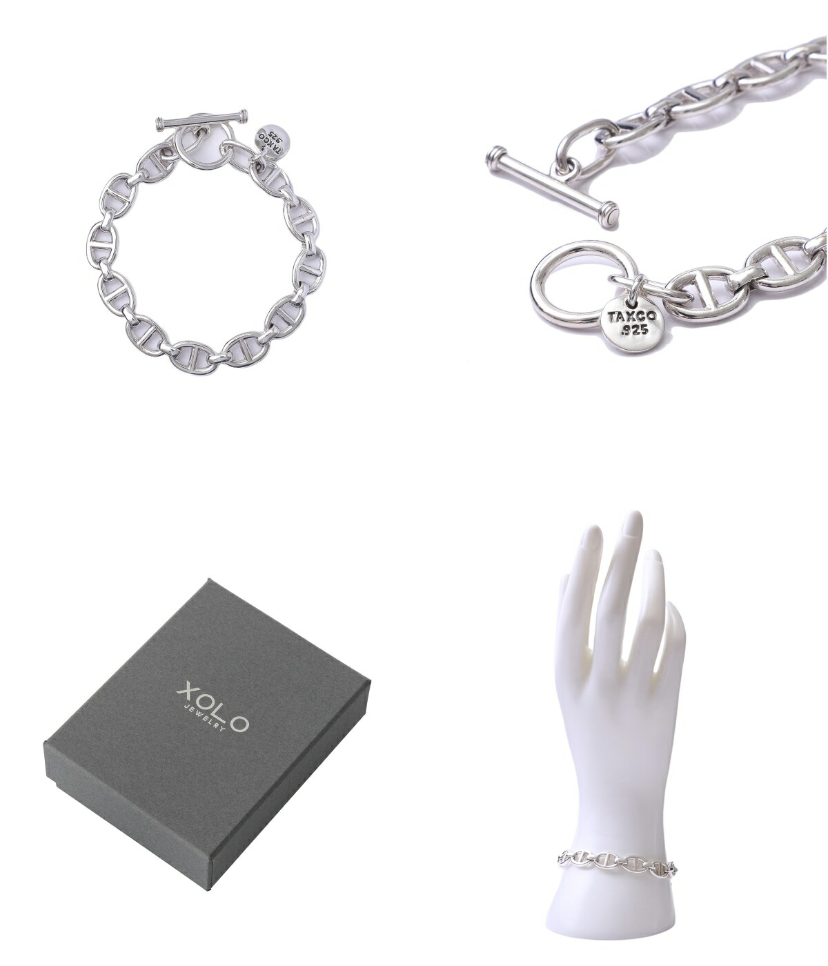 XOLO JEWELRY / ショロ ジュエリー ： Anchor Link Bracelet -10mm- ： XOB102 : xob102 :  ARKnets - 通販 - Yahoo!ショッピング