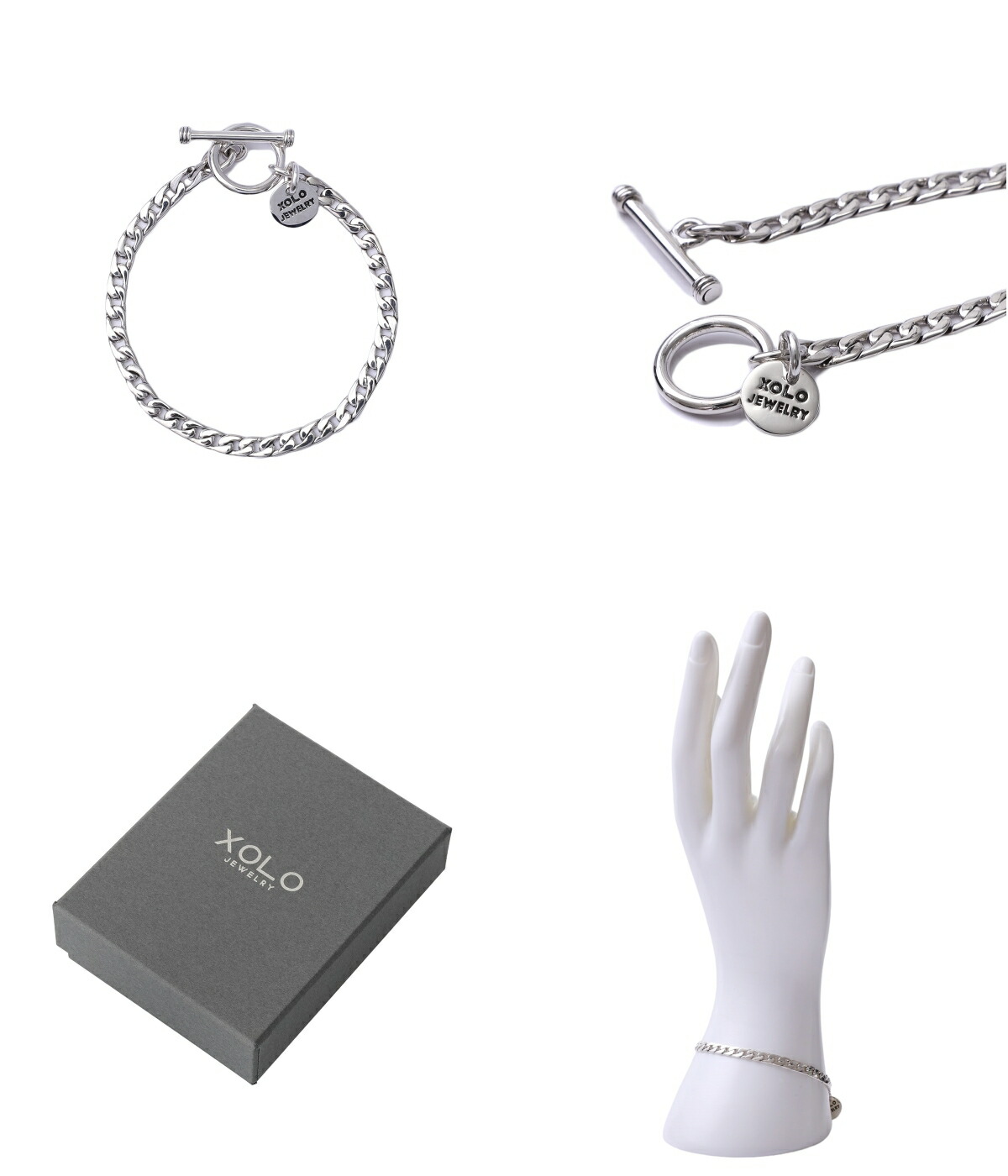XOLO XOLO JEWELRY / ショロ ジュエリー ： Basic Link Bracelet -4mm