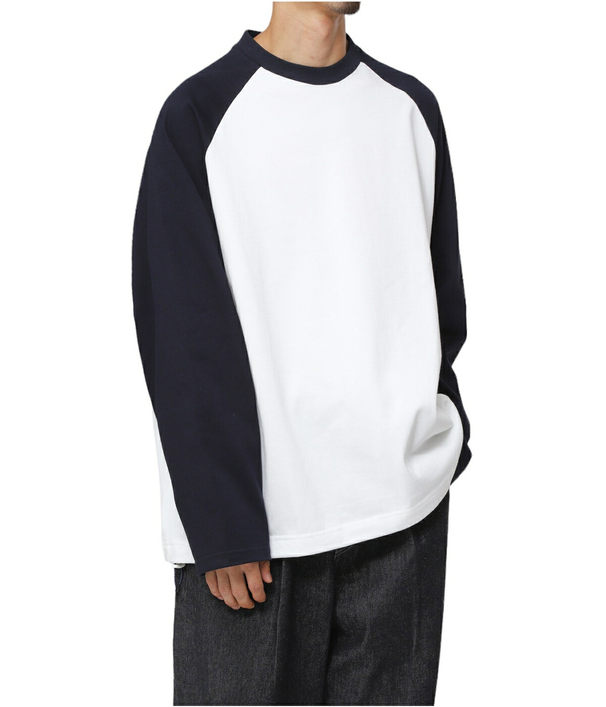 is-ness / イズネス ： BALLOON RAGLAN LONG SLEEVE T SHIRT
