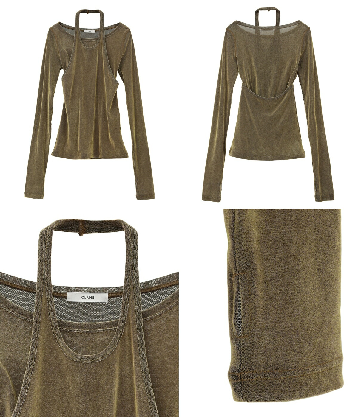 CLANE TULLE FLOCKY LAYERED TOPS クラネ レディース】TULLE FLOCKY LAYERED TOPS | CLANE(クラネ
