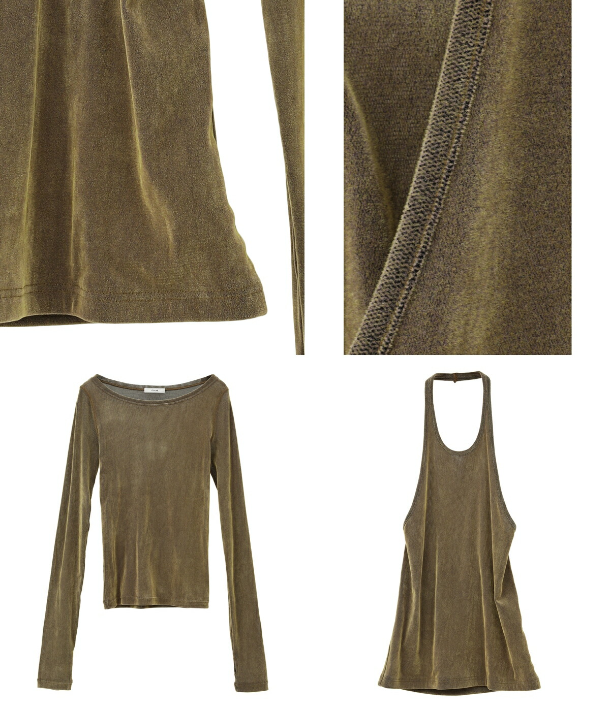 CLANE（クラネ） TULLE FLOCKY LAYERED TOPS 1美品 レディース】TULLE FLOCKY LAYERED TOPS | CLANE(クラネ
