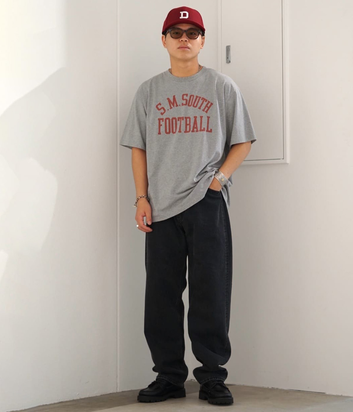 REMI RELIEF（レミ レリーフ） ： 別注 SP加工T(S.M.SOUTH FOOTBALL