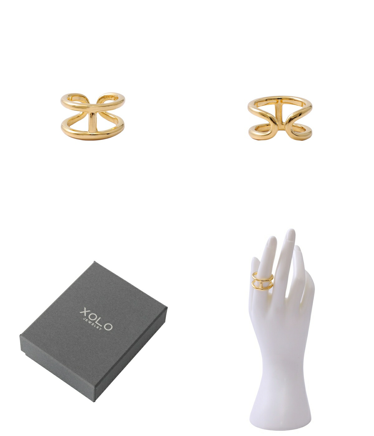 XOLO XOLO JEWELRY / ショロ ジュエリー ： H Ring 24K Coating