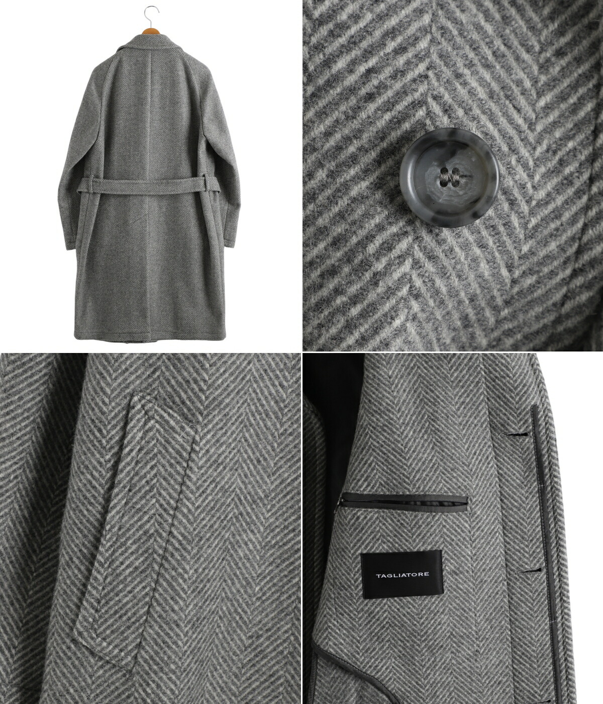 TAGLIATORE（タリアトーレ） ： SINGLE COAT HERRINGBONE