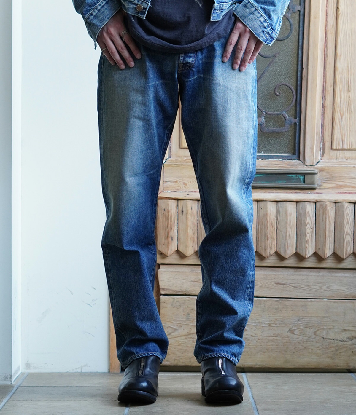 【完売品】マインデニム　103 L.Straight USD 8 インディゴ 完売品】マインデニム 103 L.Straight USD 8 インディゴ - メルカリ