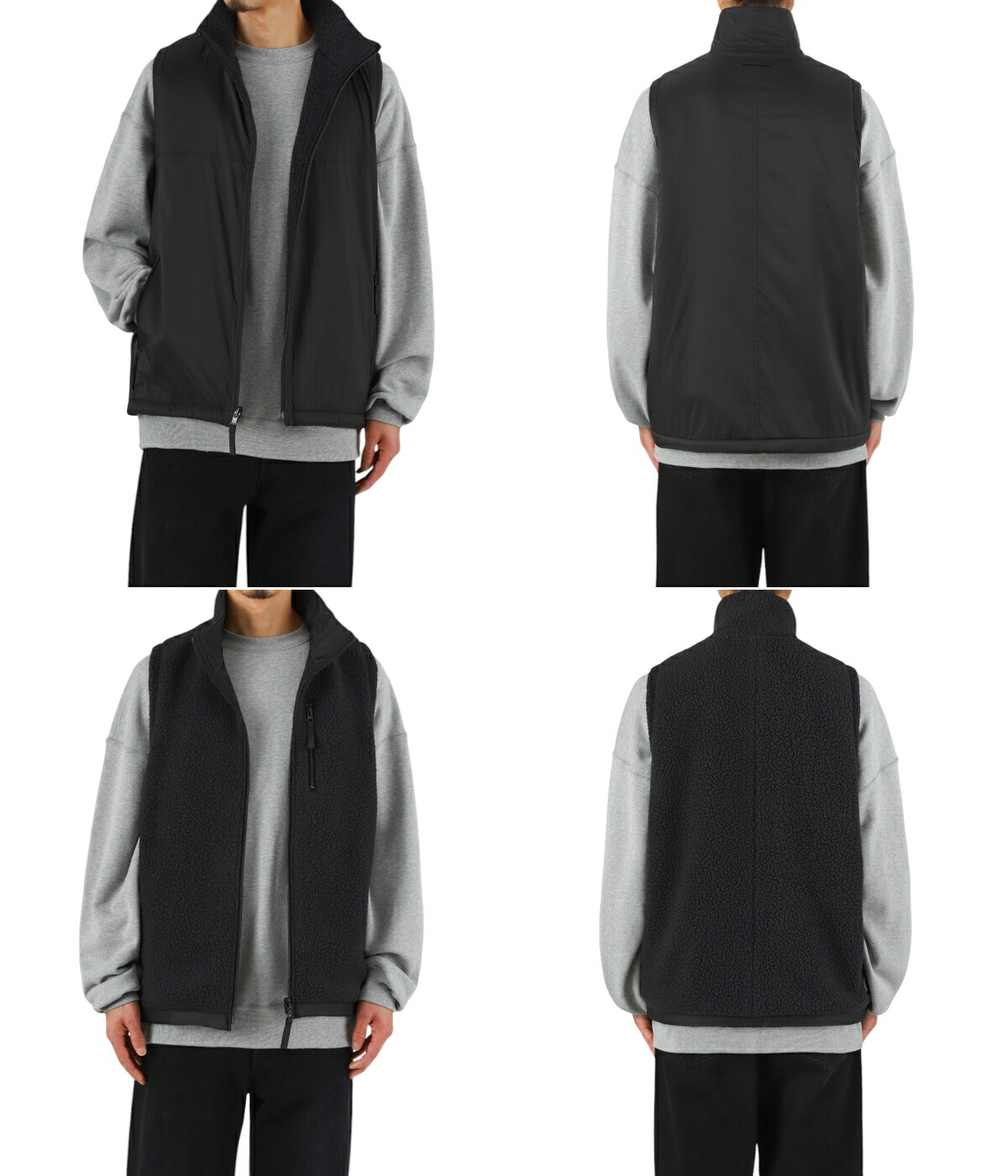 PORTER CLASSIC（ポータークラシック） ： LINER NYLON FLEECE ZIP UP