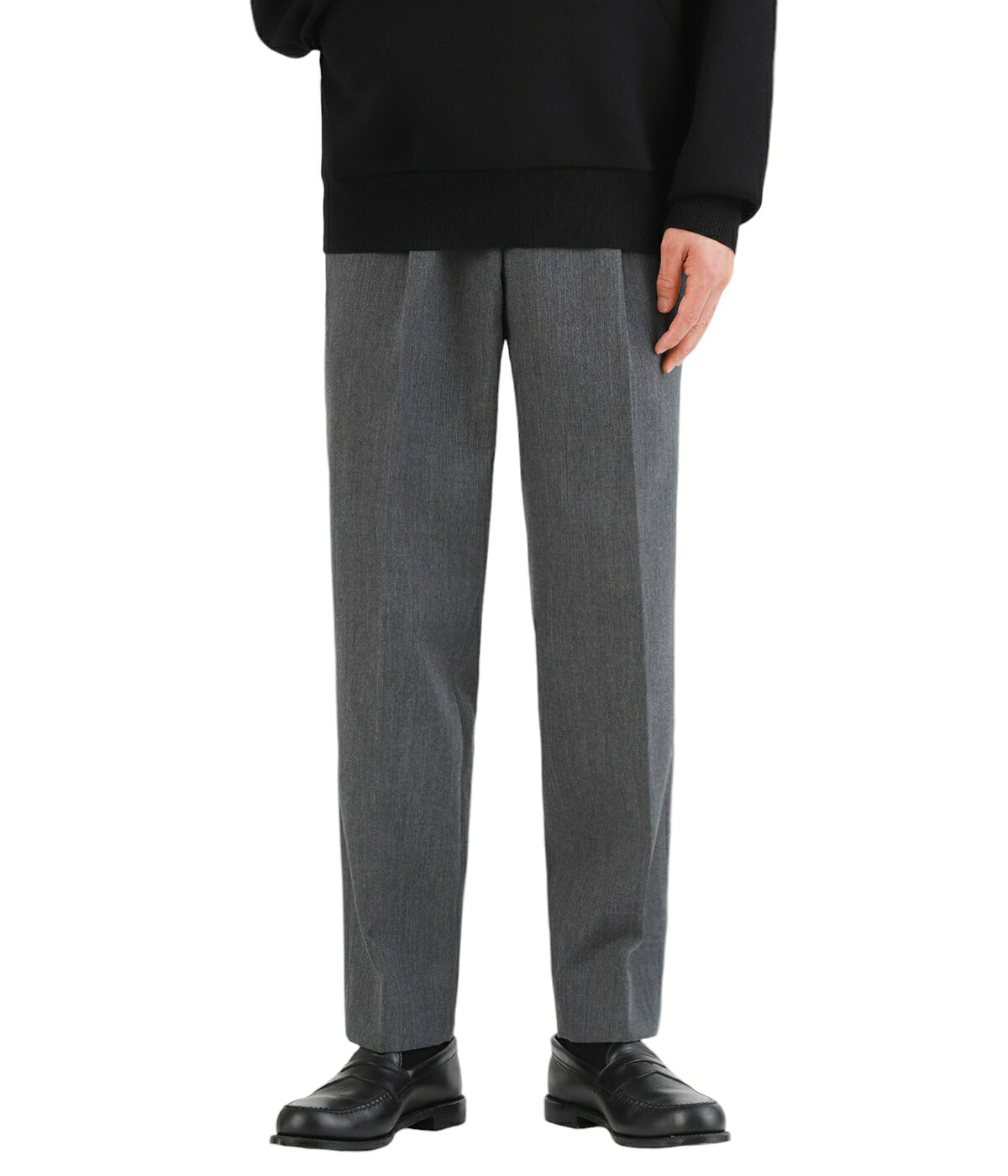 CABaN（キャバン） ： ウールギャバジン 1タックテーパードパンツ