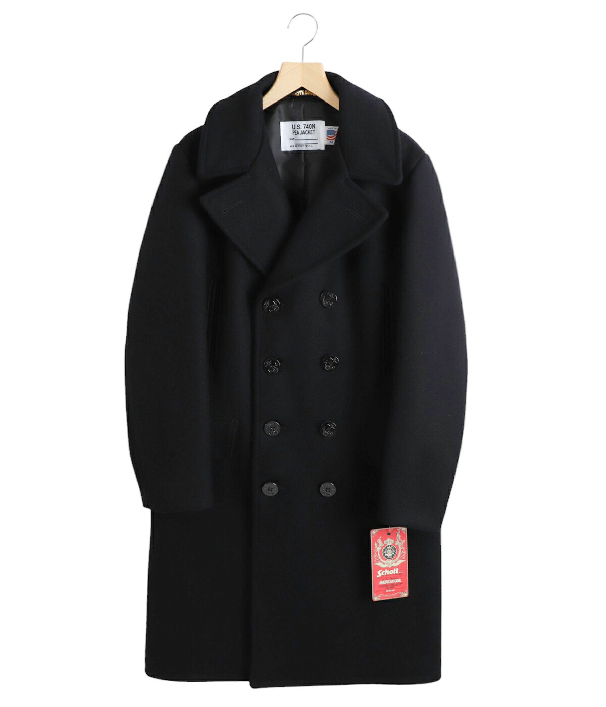 Schott / ショット ： 714US LONG PEA COAT ： 782-3954019