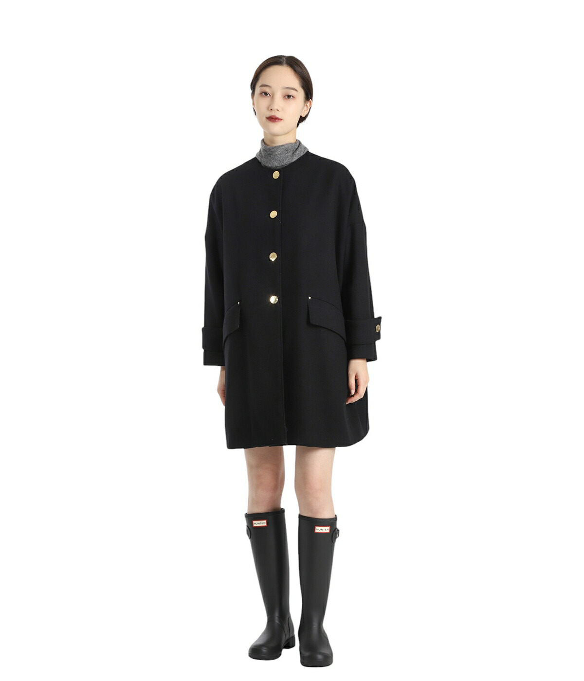 美品Mackintoshマッキントッシュ ウール ベルテッドコート 38英国製 GREY LABEL ウールベルテッドコート(コート)｜MACKINTOSH