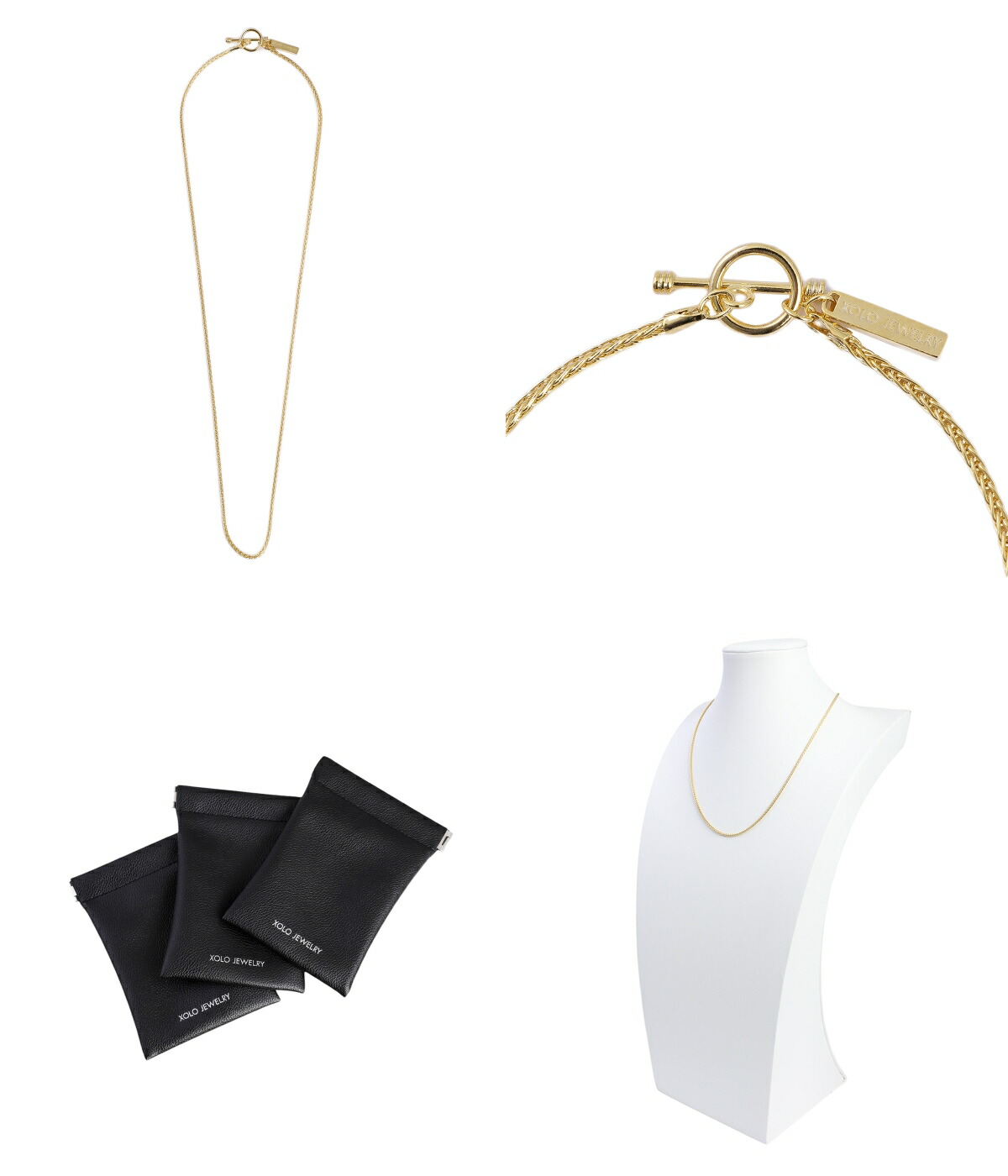 XOLO XOLO JEWELRY / ショロ ジュエリー ： Spike Link Necklace -Gold