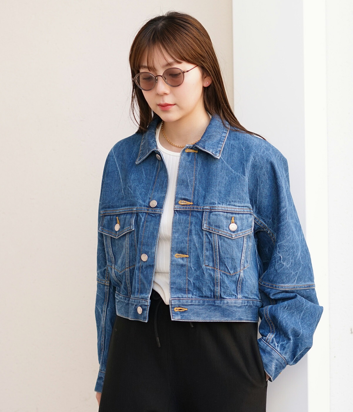 Selvedge denim THE/a big blouson | beautiful people