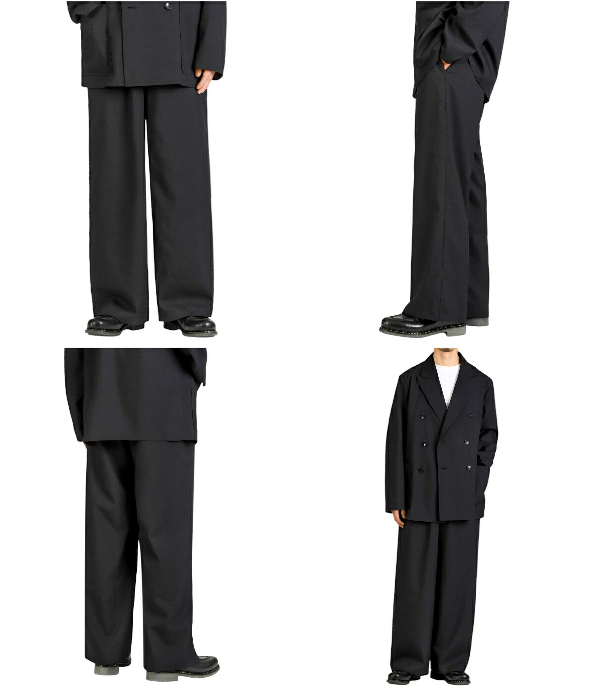 marka（マーカ） ： WIDE LEG EASY PANTS - 2/72 washer wool tropical