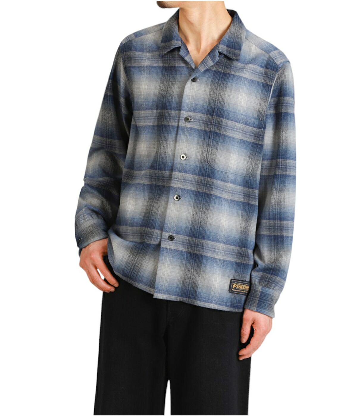 MINEDENIM（マインデニム） ： PENDLETON W.Plaid Open Collar SH/ 全2 