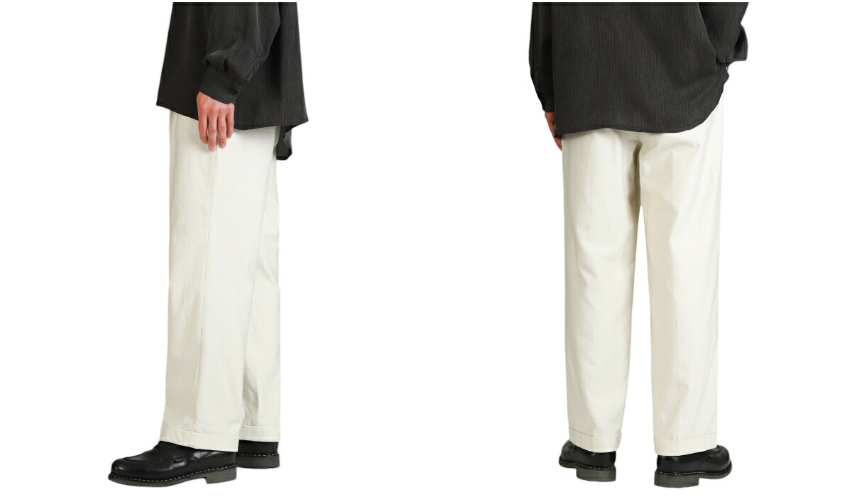キャプテンサンシャイン Riviera Trousers 玉虫カーキ 32 KAPTAIN SUNSHINE (キャプテンサンシャイン) Wide Over Pants