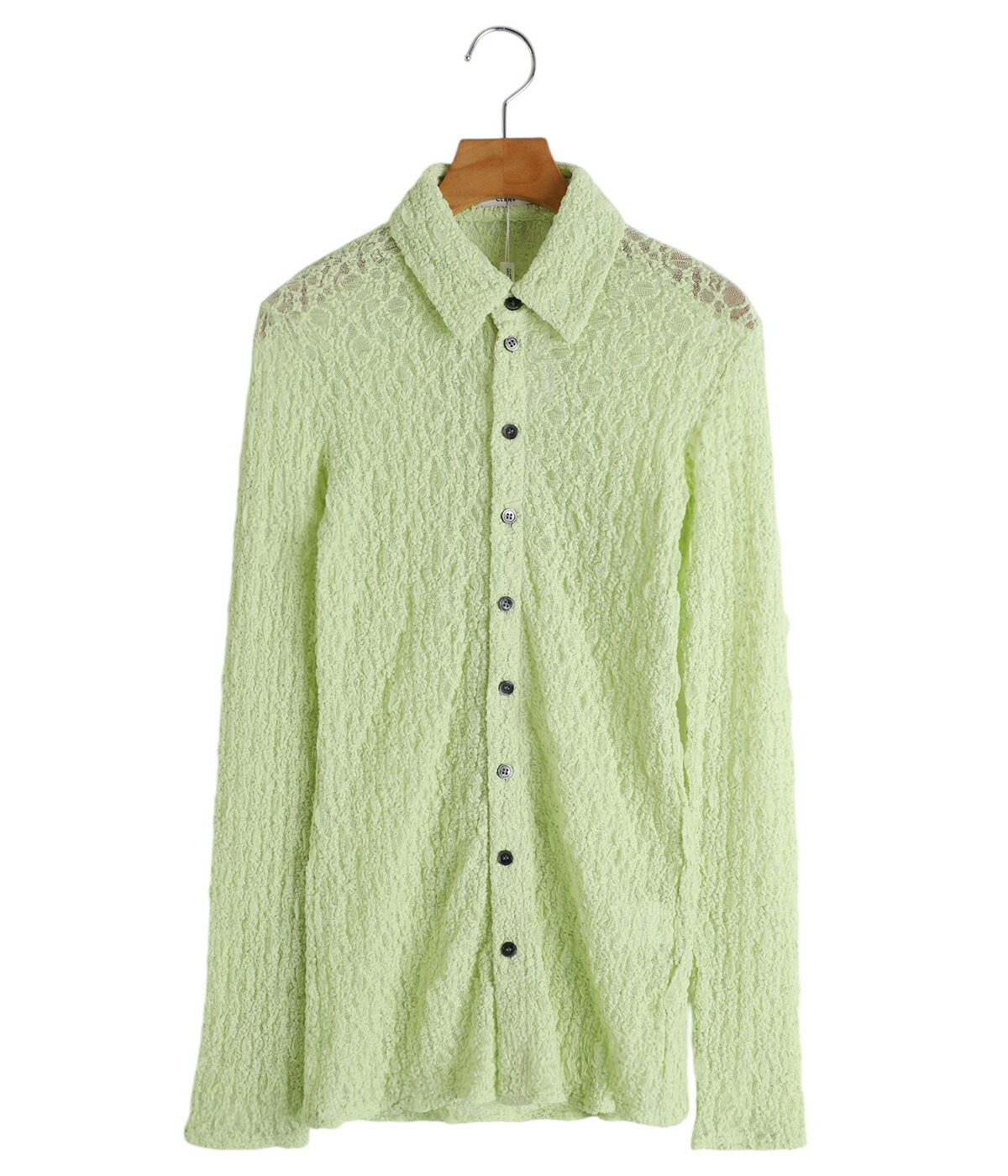 未使用品　クラネ　LADY LACE SHIRT サイズ1 ミント 未使用品 クラネ LADY LACE SHIRT サイズ1 ミント