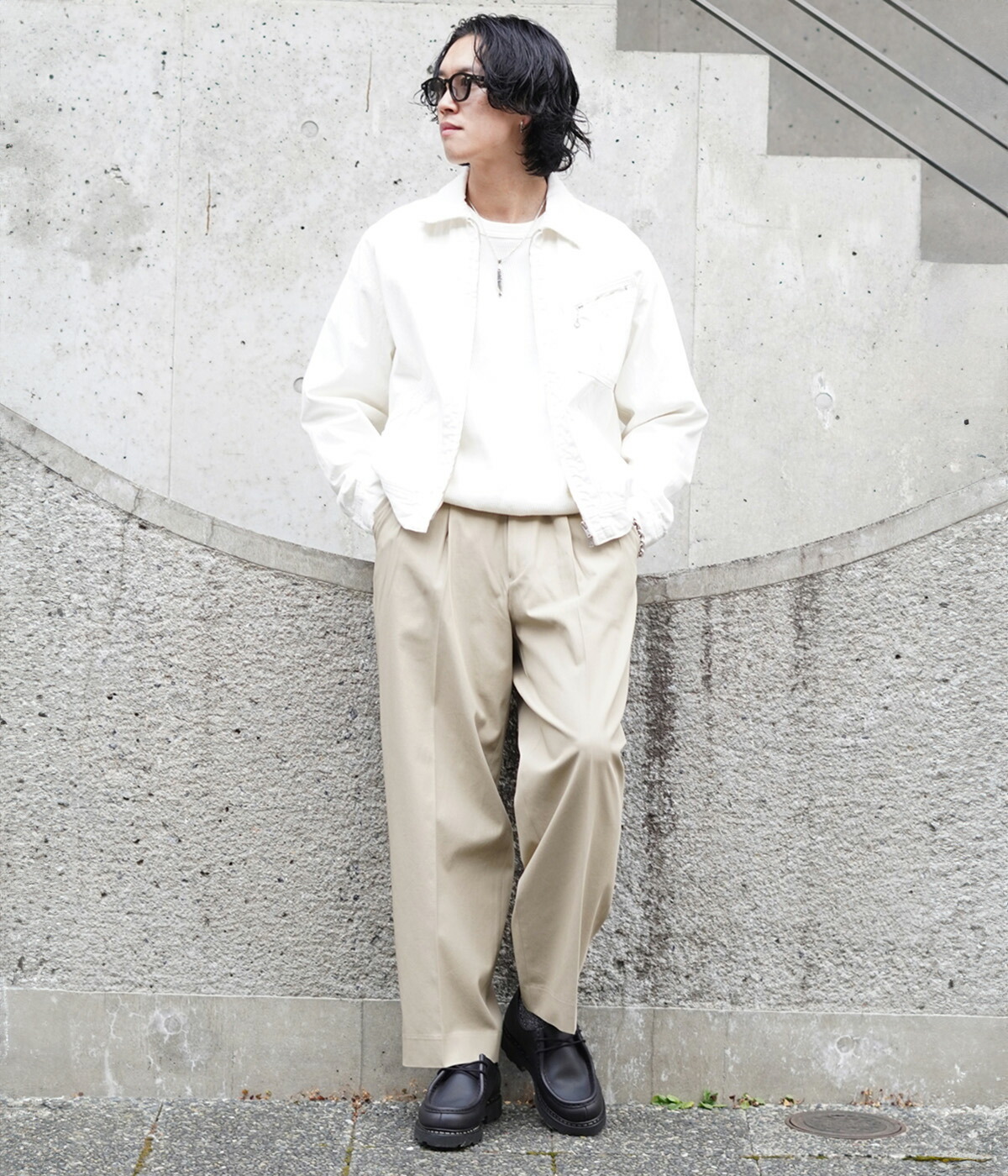 markaware（マーカウェア） ： CLASSIC FIT DOUBLE PLEATED TROUSERS