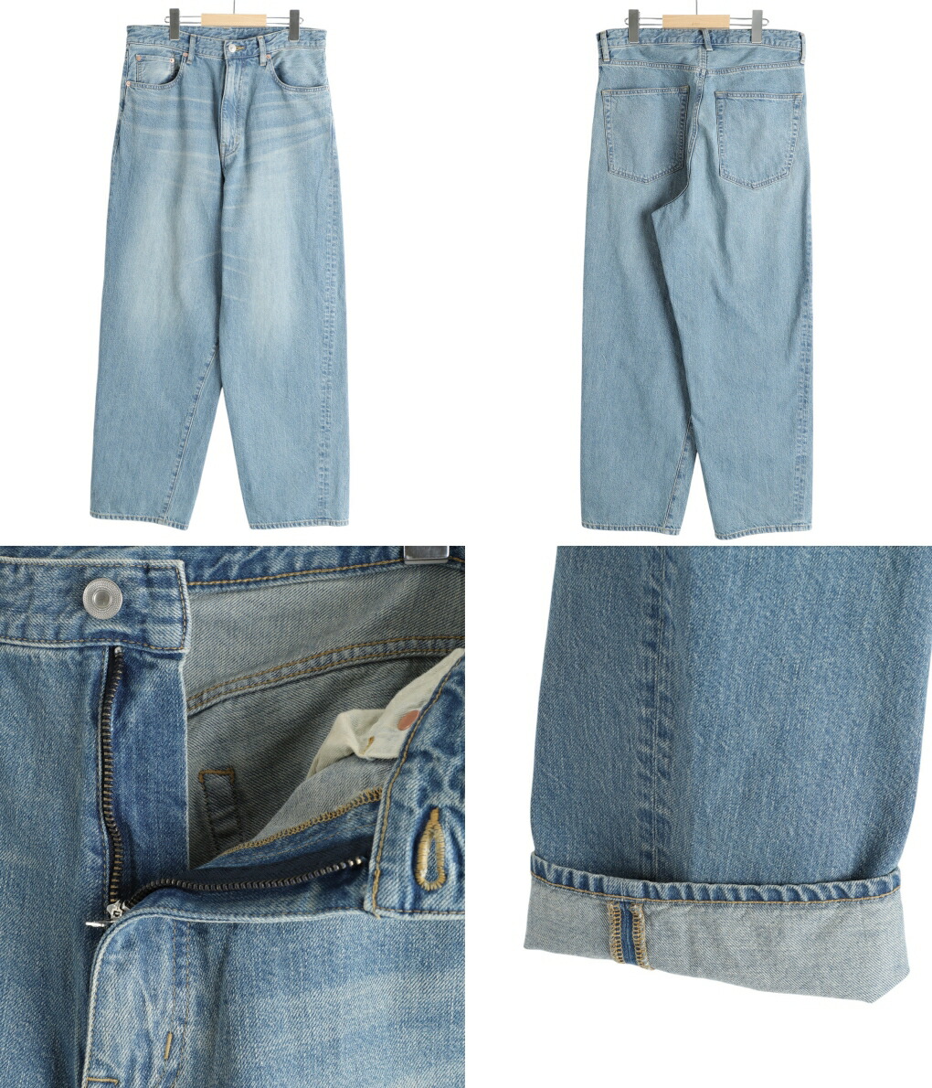 URU 【15%OFF】URU / ウル ： COTTON DENIM - 5 POCKET PANTS