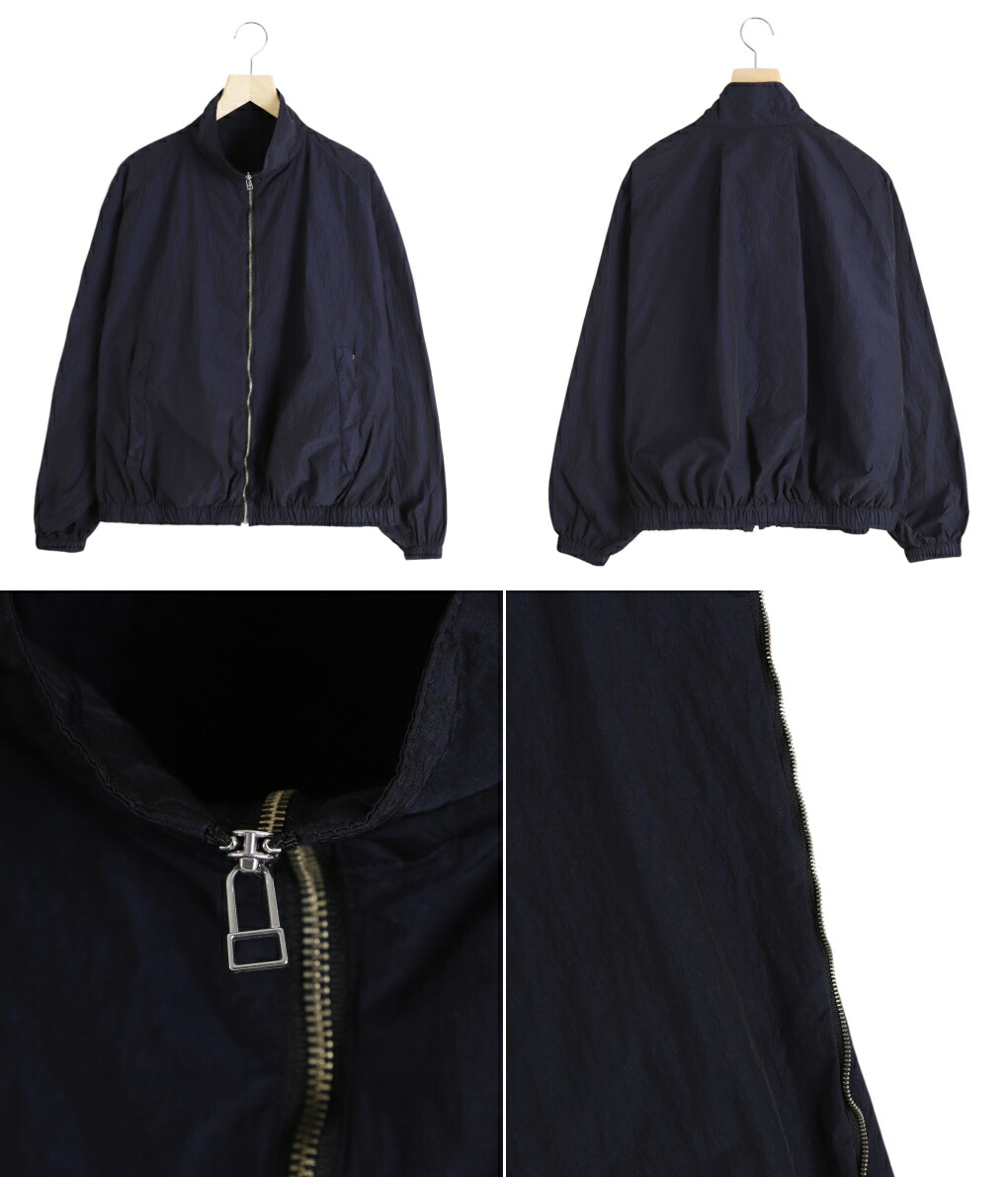URU / ウル： TASLAN NYLON - ZIP UP BLOUSON ： 25STN02[COR