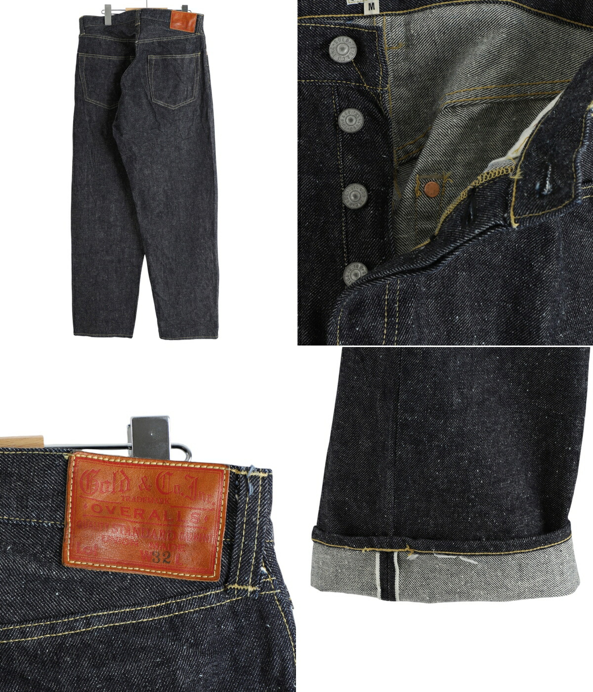 パンツ GOLD SELVEDGE DENIM 5POCKET WIDE PANTS 楽天市場】GOLD ゴールド パンツ サイズ:M 22AW シンチバック付き